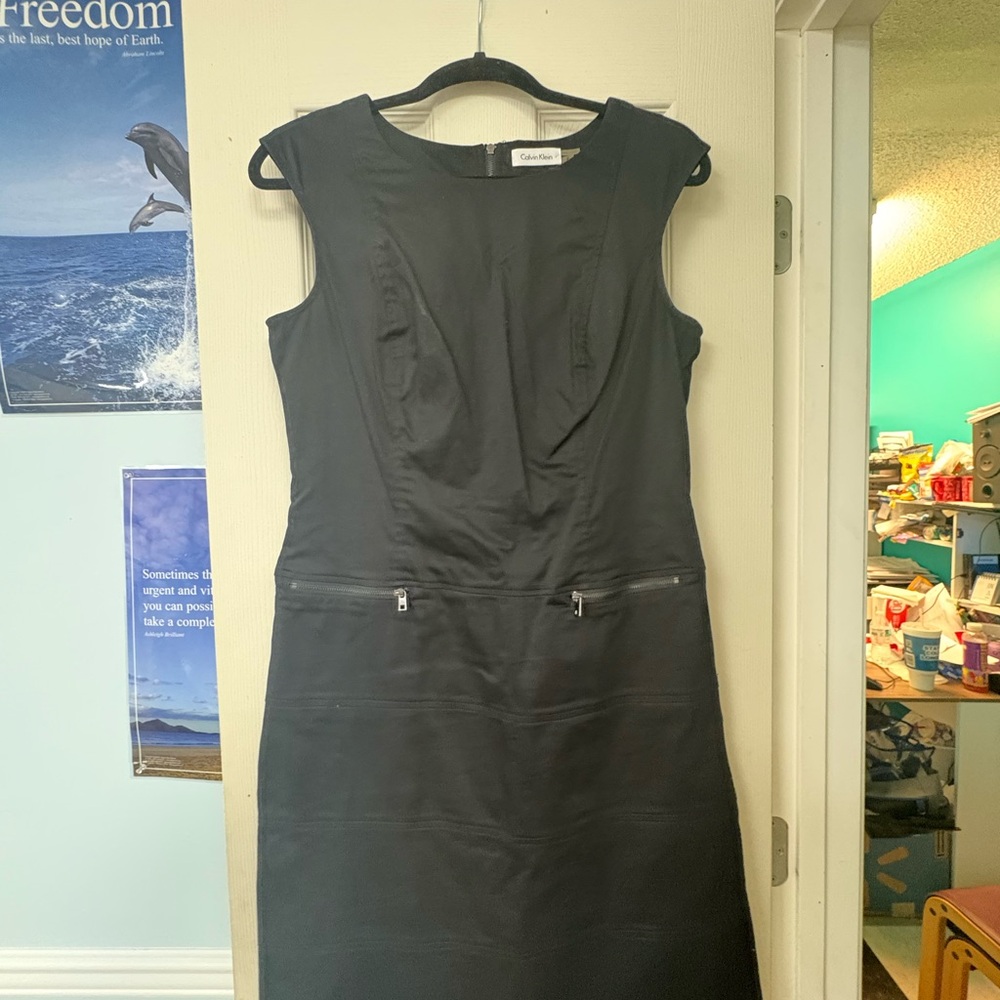 Calvin Klein Black Midi Dress